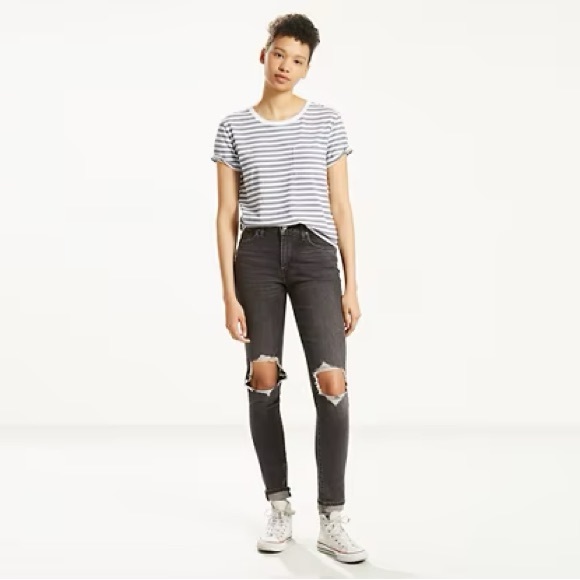 Levi’s 721 High Rise Distressed Jeans - Picture 1 of 7